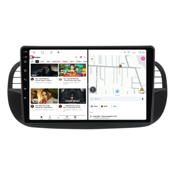 Navigatie Fiat 500 (2007-2015) Negru cu Android, 1GB RAM, 16 GB, Ecran IPS 9" 1024 x 600, WiFi, Bluetooth, suport camera DVR - Img 2