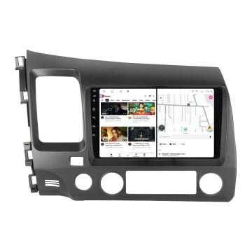 Navigatie Honda Civic VIII (2006-2011) - sedan cu Android, 2GB RAM, 32 GB, Ecran IPS 9" 1280 x 720, CarPlay & Android Auto, WiFi, Bluetooth, suport camera DVR - Img 2