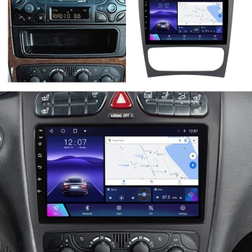 Navigatie Mercedes C-Class W203 (2000-2004) cu Android, 6GB RAM, 128GB ROM, Ecran QLED 9" Touchscreen, CarPlay Wireless, DSP - Img 3