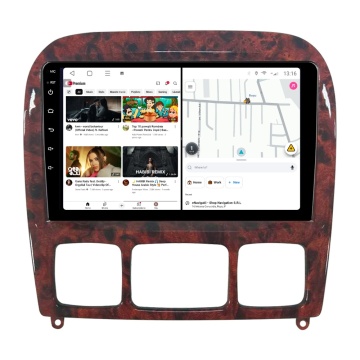 Navigatie Mercedes S-Class W220 (1998-2005) cu Android, 6GB RAM, 128GB ROM, Ecran QLED 9" Touchscreen, CarPlay Wireless, DSP - Img 2