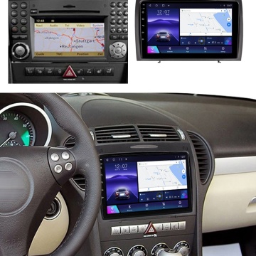 Navigatie Mercedes SLK R171 (2004-2011) cu Android, 2GB RAM, 32 GB, Ecran IPS 9" 1280 x 720, CarPlay & Android Auto, WiFi, Bluetooth, suport camera DVR - Img 2