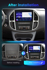 Navigatie Mercedes Vito 3 2012-2021 10 inch 2 GB RAM + 32 GB ROM QLED 4 CORE CARPLAY COOLER - Img 6