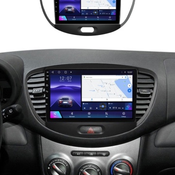 Navigatie Performanta Hyundai I10 (2007-2013) cu Android, 4GB RAM, Ecran QLED 9" Touchscreen, CarPlay Wireless, Wi-Fi, DSP, USB, Waze, SIM 4G - Img 2