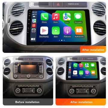 Navigatie Performanta VW Tiguan I (2007-2018) cu Android, CarPlay Wireless, Octa-Core, 4GB RAM, Ecran QLED 10" Touchscreen, SIM 4G, DSP - Img 3