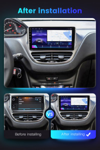 Navigatie Peugeot 2008 2013-2020 9 inch 2 GB RAM + 32 GB ROM QLED 4 CORE CARPLAY COOLER - Img 5