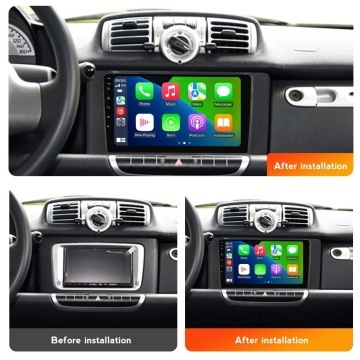 Navigatie Smart Fortwo (2011-2014) cu Android, 2GB RAM, 32GB ROM, Ecran 9" Touchscreen, CarPlay, SIM 4G - Img 4