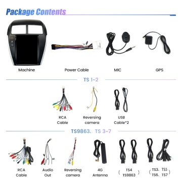 Navigatie Tip Tesla Mitsubishi ASX 2010-2016 9.7 INCH