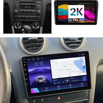Navigatie Android 2K Audi A3 8P (2003-2013) cu Android, 4 GB RAM, 64 GB, Ecran QLED 9.5 Inch 2000x1200, CarPlay Wireless, 4G - Img 2