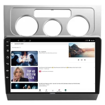 Navigatie Android Clarion GL-300 XD3326 10 Inch VW Touran I (2003-2010), 4 GB, 64 GB, IPS