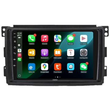 Navigatie Android Clarion GL-300 XD3326 9 Inch Smart Fortwo (2007-2010), 4 GB, 64 GB, IPS - Img 3