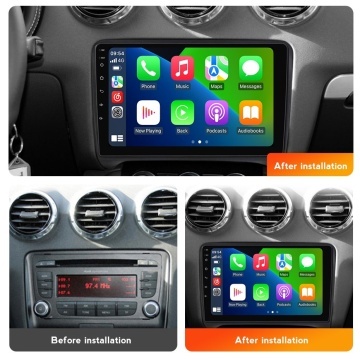 Navigatie Audi TT (2006-2015) cu Android, 2GB RAM, 32 GB, Ecran IPS 9" 1280 x 720, CarPlay & Android Auto, WiFi, Bluetooth, suport camera DVR - Img 5