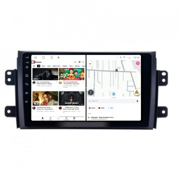 Navigatie Fiat Sedici (2006-2015) cu Android, 4GB RAM, 64 GB, Ecran QLED 9 Inch, CarPlay & Android Auto, WiFi, Bluetooth, suport camera DVR - Img 2