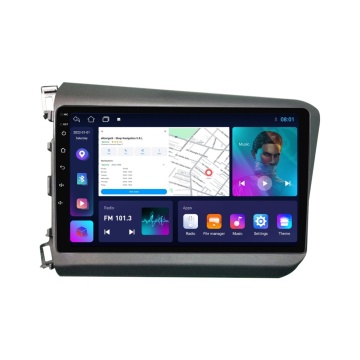 Navigatie Honda Civic IX (2011-2015) - sedan cu Android, 2GB RAM, 32 GB, Ecran IPS 9" 1280 x 720, CarPlay & Android Auto, WiFi, Bluetooth, suport camera DVR