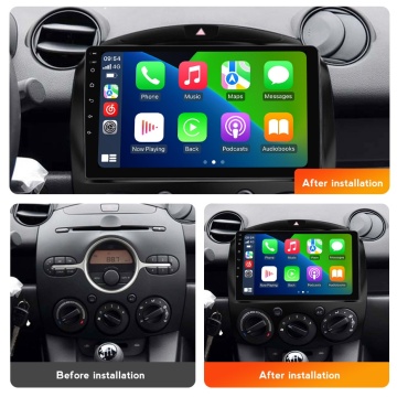 Navigatie Mazda 2 (2007-2014) cu Android, 2GB RAM, 32 GB, Ecran IPS 9" 1280 x 720, CarPlay & Android Auto, WiFi, Bluetooth, suport camera DVR - Img 5