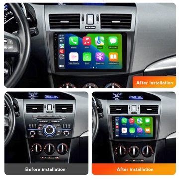 Navigatie Mazda 3 (2009-2013) cu Android, 6GB RAM, 128GB ROM, Ecran QLED 9" Touchscreen, CarPlay Wireless, DSP - Img 3