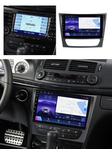 Navigatie Mercedes Benz E KLASS W211 CLS W219 9 inch 2 GB RAM + 32 GB ROM QLED 4 CORE CARPLAY COOLER - Img 3