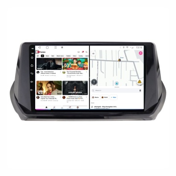 Navigatie Peugeot 2008 II (2019+) cu Android, 4GB RAM, 64GB ROM, Ecran QLED 9" Touchscreen, CarPlay Wireless, DSP - Img 2