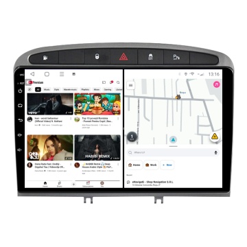 Navigatie Peugeot 308 I (2007-2013) cu Android, 1GB RAM, 16 GB, Ecran IPS 9" 1024 x 600, WiFi, Bluetooth, suport camera DVR - Img 3