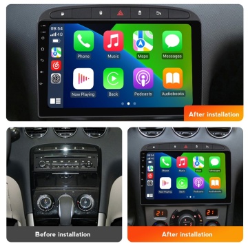 Navigatie Peugeot 308 I (2007-2013) cu Android, 4GB RAM, 64GB ROM, Ecran QLED 9" Touchscreen, CarPlay Wireless, DSP - Img 4