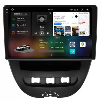 Navigatie Piloton Citroen C1 I (2005-2014) - 12GB RAM, 256GB, Octa Core 2.7Ghz, Display 2K, SIM 4G