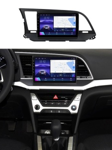 Navigatie Premium Hyundai Elantra VI (2015-2018) cu Android, 8GB RAM, Ecran QLED 9" Touchscreen, CarPlay Wireless, DSP Pro, Wi-Fi, USB, Waze, SIM 4G - Img 3