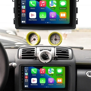 Navigatie Smart Fortwo (2007-2010) cu Android, 6GB RAM, 128GB ROM, Ecran QLED 9" Touchscreen, CarPlay Wireless, DSP - Img 5
