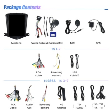 Navigatie Tip Tesla Chevrolet Cruze 2012-2015 9.7 INCH