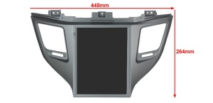 Navigatie Tip Tesla Hyundai Tucson 3 2015-2020  9.7 INCH