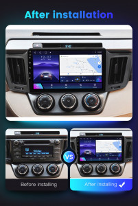 Navigatie Toyota Rav4 2012-2018 10 INCH 2 GB RAM + 32 GB ROM QLED 4 CORE CARPLAY COOLER - Img 6