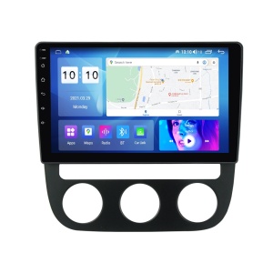 Navigatie Android pentru VW Jetta 3 2004-2011 cu ecran QLED 10 inch, 8GB RAM, 128GB ROM, procesor 8-Core si suport CarPlay & Android Auto.