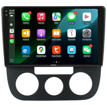 Navigatie Android Clarion GL-700 XD6125 10 Inch VW Golf V (2003-2010) cu AC, 8 GB, 256 GB, QLED 2K