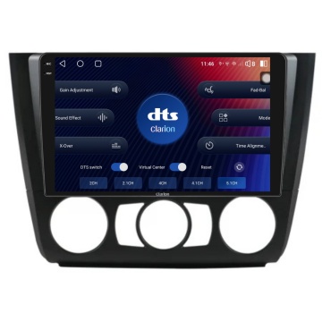 Navigatie Android Clarion GL-700 XD6125 9" BMW Seria 1 E81 E87 (2007-2013), Clima Manuala 8 GB, 256 GB, QLED 2K