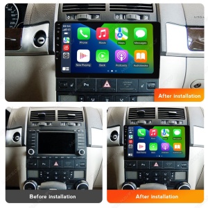 Navigatie Avansata VW Touareg 7L (2002-2011) cu Android, CarPlay Wireless, Octa-Core, 6GB RAM, Ecran QLED 9" Touchscreen, SIM 4G, DSP - Img 3