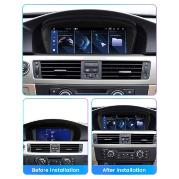 Navigație Android 10.25” pentru BMW Seria 3 E90 E91 E92 E93  (2003-2010), ecran IPS HD, compatibilitate CarPlay & Android Auto, procesor 8 Core, design integrat perfect pentru bord