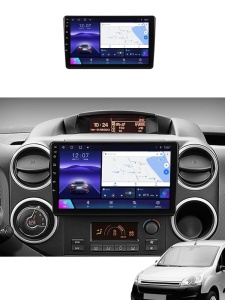 Navigație Dedicată Citroen Berlingo (2008-2018) 8GB RAM, 128GB, Octa-Core, Ecran QLED 9", CarPlay, Android Auto, Slot SIM 4G