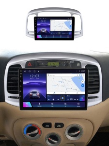 Navigatie Dedicata Hyundai Accent III (2005-2012) cu Android, 2GB RAM, Ecran 9" Touchscreen, CarPlay, Wi-Fi, Bluetooth, USB, Waze, SIM 4G - Img 4