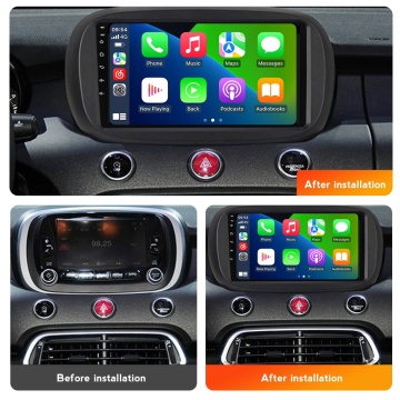 Navigatie Fiat 500X (dupa 2014) cu Android, 2GB RAM, 32GB ROM, Ecran 9" Touchscreen, CarPlay, SIM 4G - Img 2