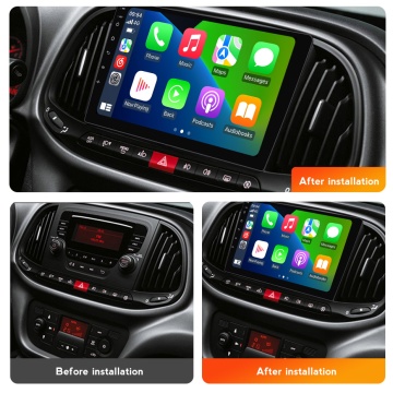 Navigatie Fiat Doblo (dupa 2015) cu Android, 4GB RAM, 64 GB, Ecran QLED 9 Inch, CarPlay & Android Auto, WiFi, Bluetooth, suport camera DVR - Img 3