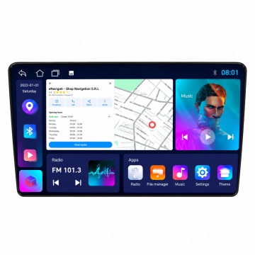 NAVIGATIE FORD FIESTA (DUPA 2019) CU ANDROID, 1GB RAM, 16 GB, ECRAN IPS 10" 1280 X 720, CARPLAY & ANDROID AUTO, WIFI, BLUETOOTH, SUPORT CAMERA DVR