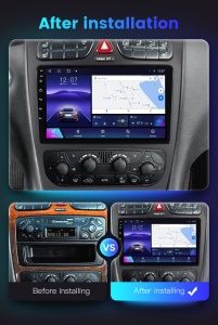Navigatie Mercedes Benz C CLASS W203 2000-2004 9 inch 8 GB RAM + 128 GB ROM QLED 8 CORE SIM CARPLAY COOLER - Img 4