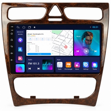 NAVIGATIE MERCEDES-BENZ CLK W209 (2002-2009) CU ANDROID,1GB RAM,16GB,ECRAN IPS 9" 1280 X 720,CARPLAY & ANDROID AUTO,WIFI,BLUETOOTH,SUPORT CAMERA DVR