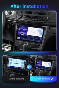 Navigatie Mercedes Benz E KLASS W211 CLS W219 9 inch 2 GB RAM + 32 GB ROM QLED 4 CORE CARPLAY COOLER - Img 4