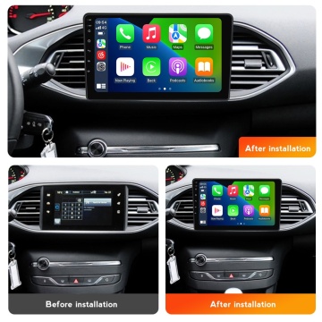 Navigatie Peugeot 308 II (2013-2021) cu Android, 8GB RAM, 128GB ROM, Ecran QLED 9" Touchscreen, CarPlay Wireless, DSP Pro - Img 4