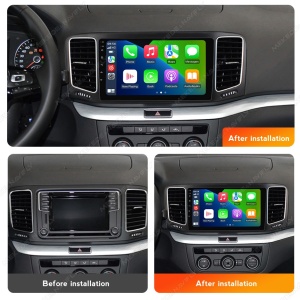 Navigatie Premium VW Sharan (2010+) cu Android, CarPlay Wireless, Octa-Core, 8GB RAM, Ecran QLED 9" Touchscreen, SIM 4G, DSP Pro - Img 3