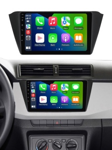 Navigatie Skoda Fabia III (2014-2021) cu Android, 6GB RAM, 128GB ROM, Ecran QLED 9" Touchscreen, CarPlay Wireless, DSP - Img 2