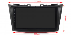 Navigatie Suzuki Swift 2010-2017 9 Inch 1 GB RAM + 32 GB ROM 4 Core COOLER - Img 3