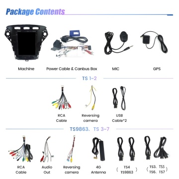 Navigatie Tip Tesla Ford Mondeo IV 2011-2014 9.7 INCH