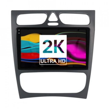 Navigatie Android 2K Mercedes C-Class W203 (2000-2007) cu Android, 8 GB RAM, 128 GB, Ecran QLED 9.5 Inch 2000x1200, CarPlay Wireless, 4G