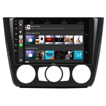 Navigatie Android Clarion GL-300 XD3326 9" BMW Seria 1 E81 E87 (2007-2013), Clima Manuala 4 GB, 64 GB, IPS
