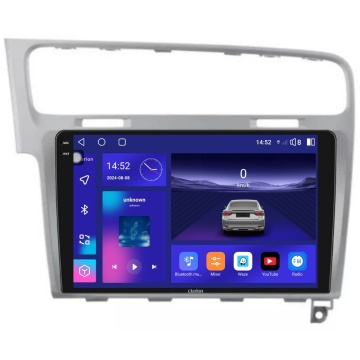 Navigatie Android Clarion GL-700 XD6125 10 Inch VW Golf VII (2012-2020) argintiu, 8 GB, 256 GB, QLED 2K